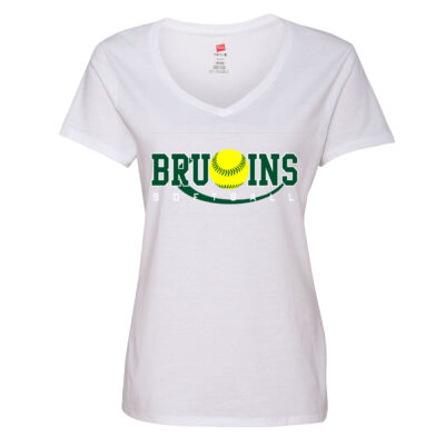 Softball Ladies V-Neck Thumbnail